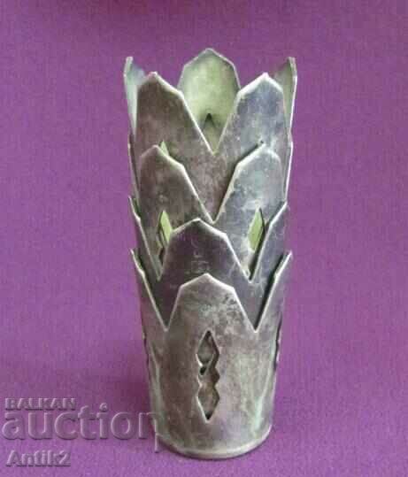 Аукцион Арт Нуво Посребрени Поставки за Чаши 4 бр. Аукцион Арт Нуво Посребрени Поставки за Чаши 4 бр.