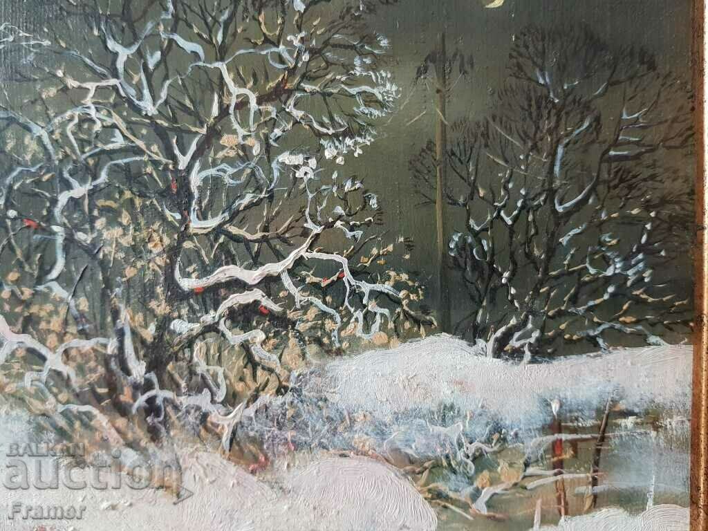 Mitko Dimitrov Evening 1990s oil paints - 5