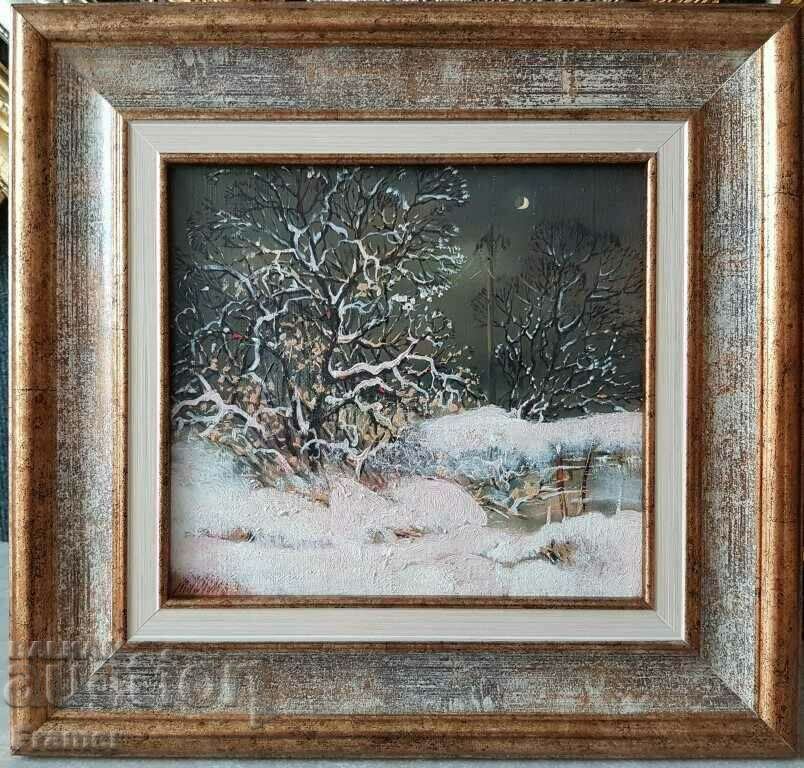 Mitko Dimitrov Evening 1990s oil paints Mitko Dimitrov Evening 1990s oil paints