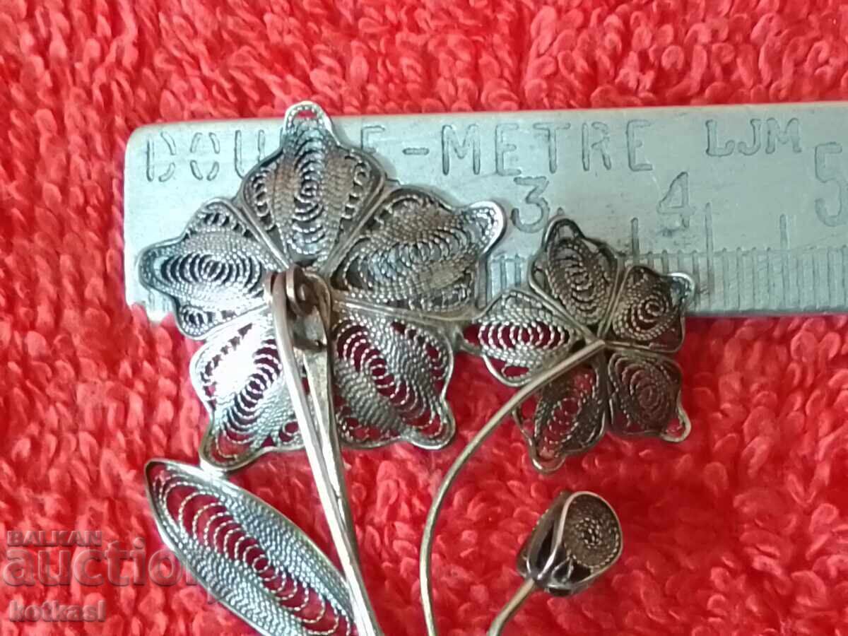 Old Silver 925 Filigree Brooch with price € 48.00 | 93.88 BGN