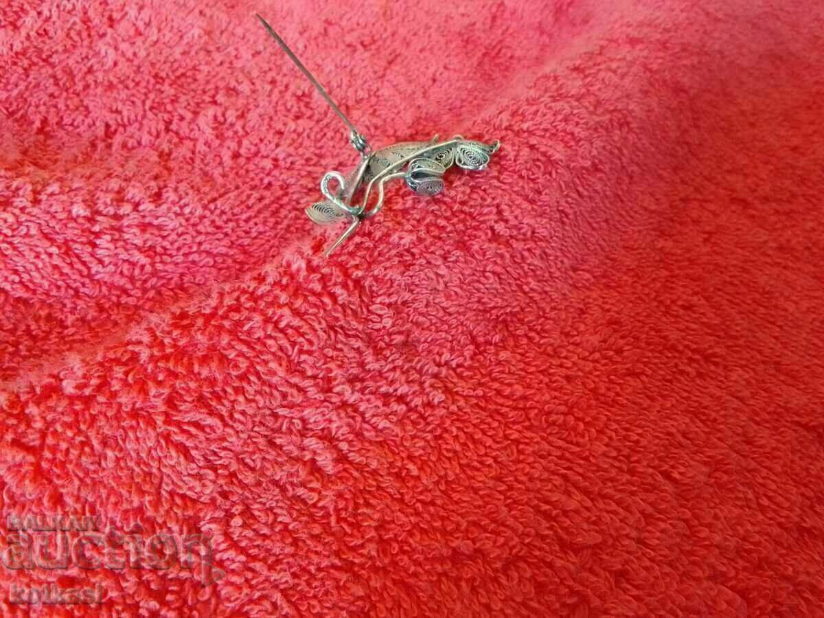 Old Silver 925 Filigree Brooch - 6 Old Silver 925 Filigree Brooch - 6