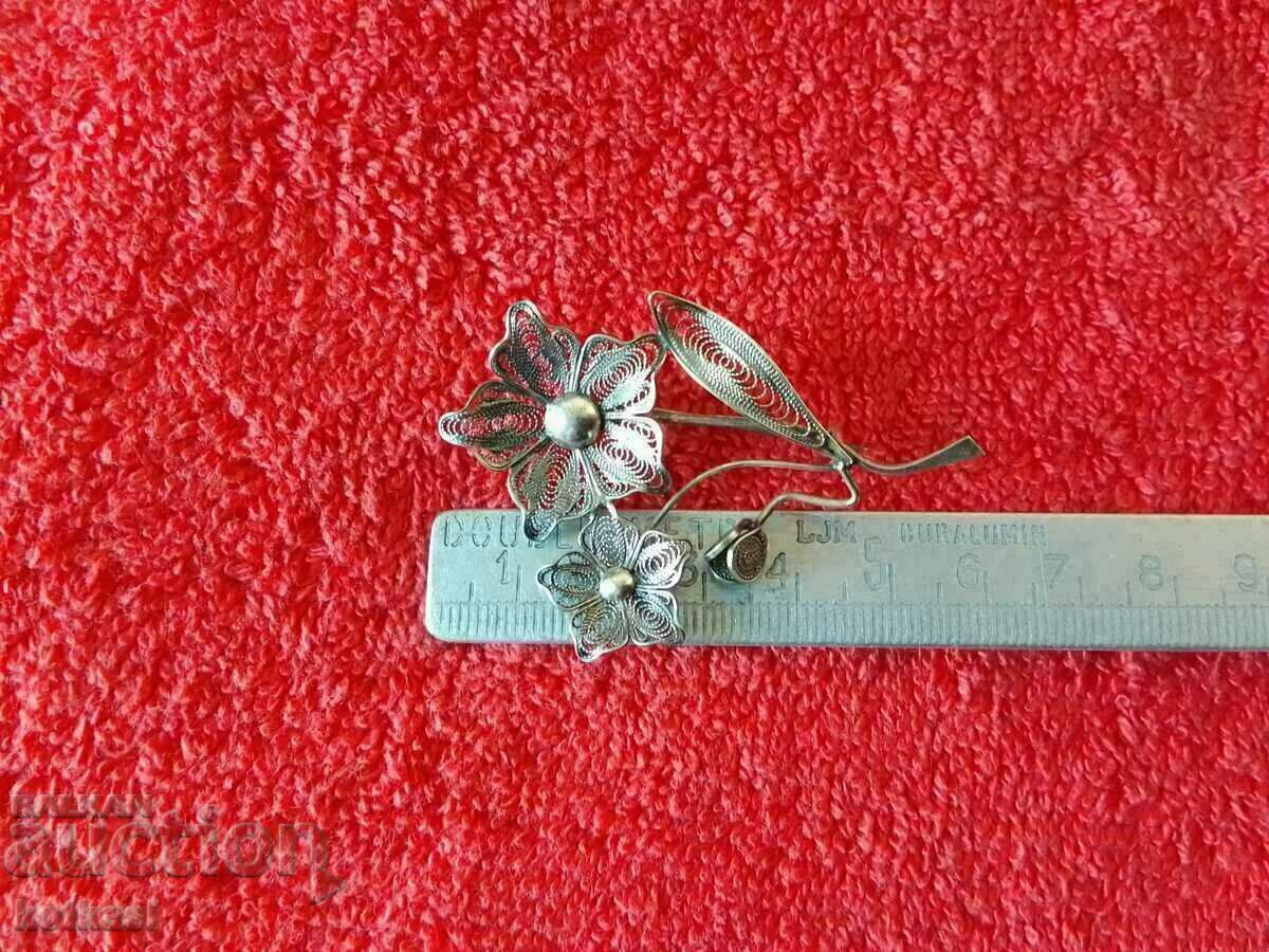 Old Silver 925 Filigree Brooch Old Silver 925 Filigree Brooch