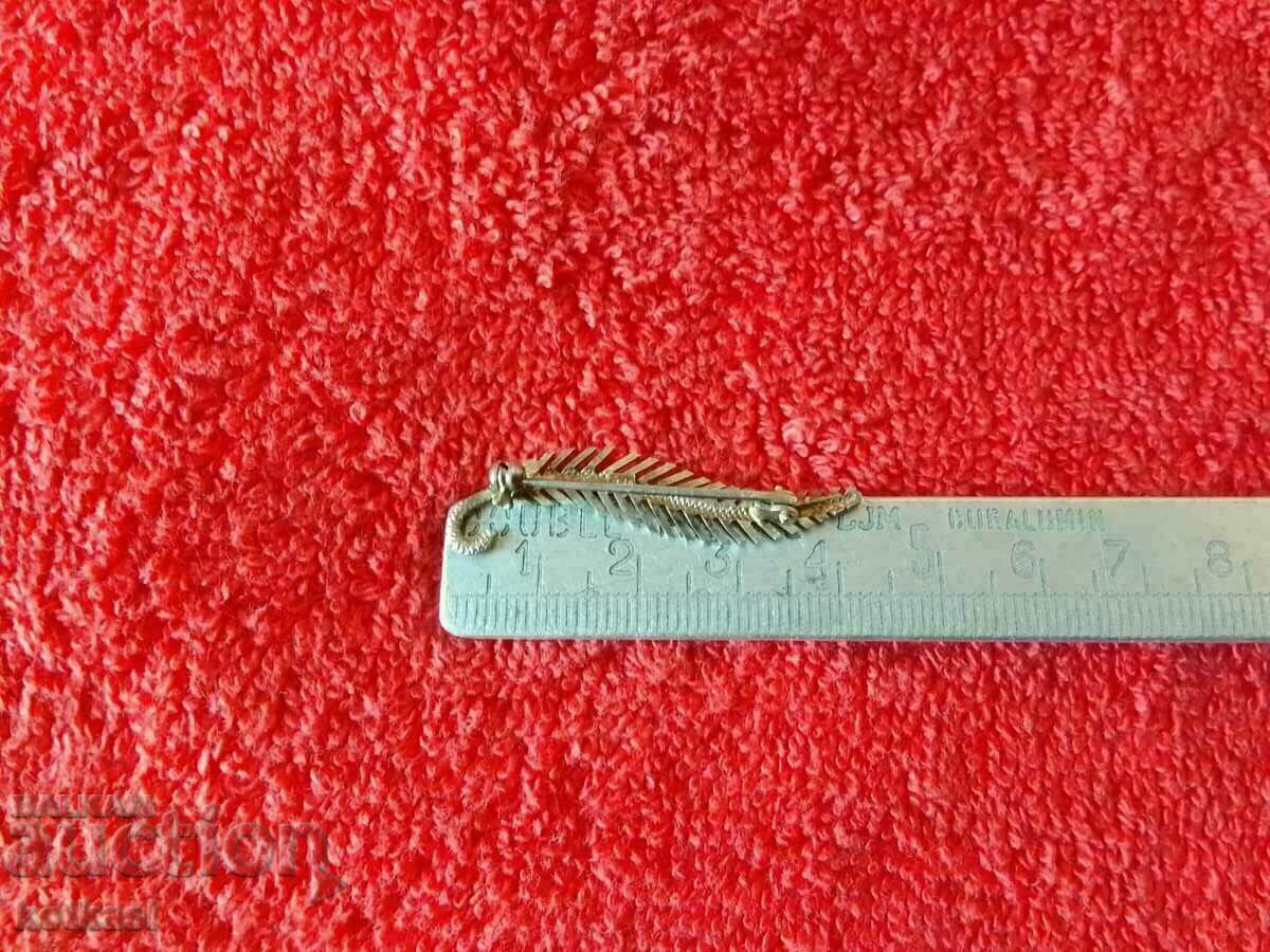 Auction Old Silver 835 Quill Pen Brooch Auction Old Silver 835 Quill Pen Brooch