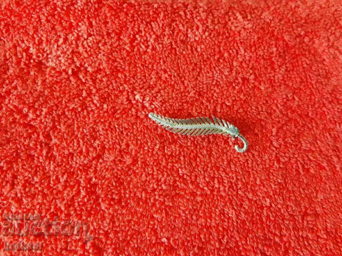 Old Silver 835 Quill Pen Brooch - 7 Old Silver 835 Quill Pen Brooch - 7