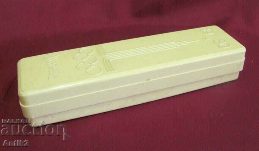1980 Bakelite Box for Pencils Moscow Olympics with price 40.00 BGN | € 20.45 1980 Bakelite Box for Pencils Moscow Olympics with price 40.00 BGN | € 20.45