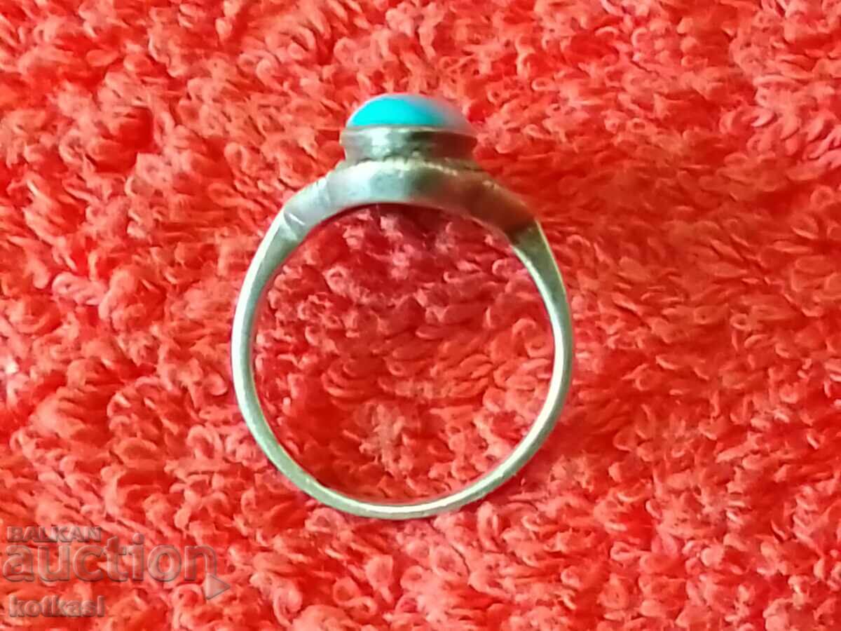 Starinό ασημένιο δαχτυλίδι 925 με ημιπολύτιμες πέτρες Τυρκουάζ - 5 Starinό ασημένιο δαχτυλίδι 925 με ημιπολύτιμες πέτρες Τυρκουάζ - 5