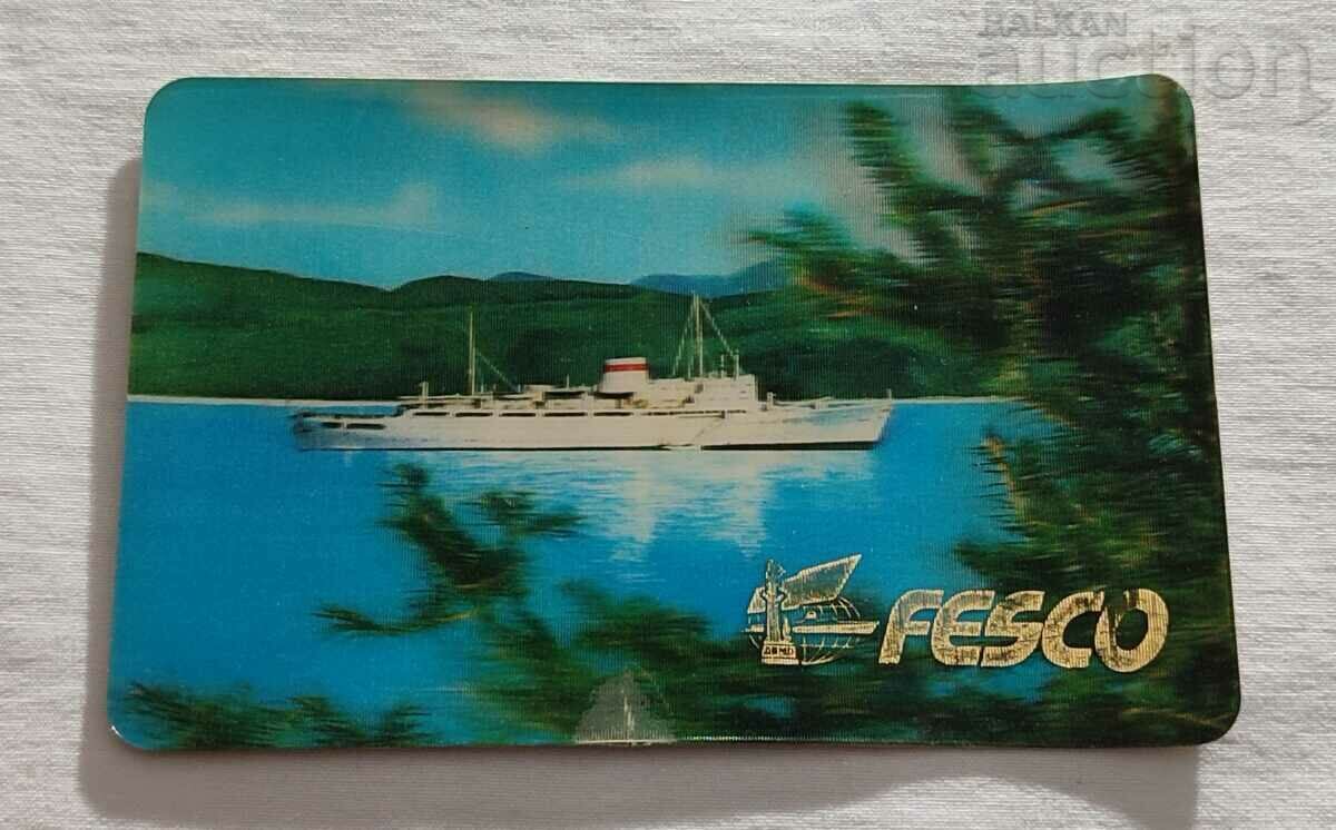 FESCO URSS TRANSPORT 3D STEREO CALENDAR 1981