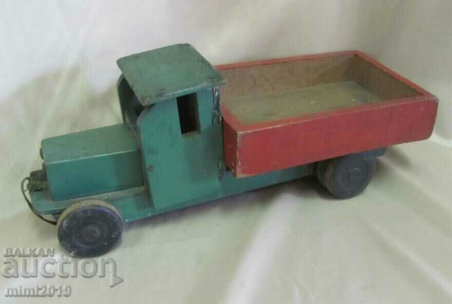 1914 Jucărie pentru copii Camion din lemn rar