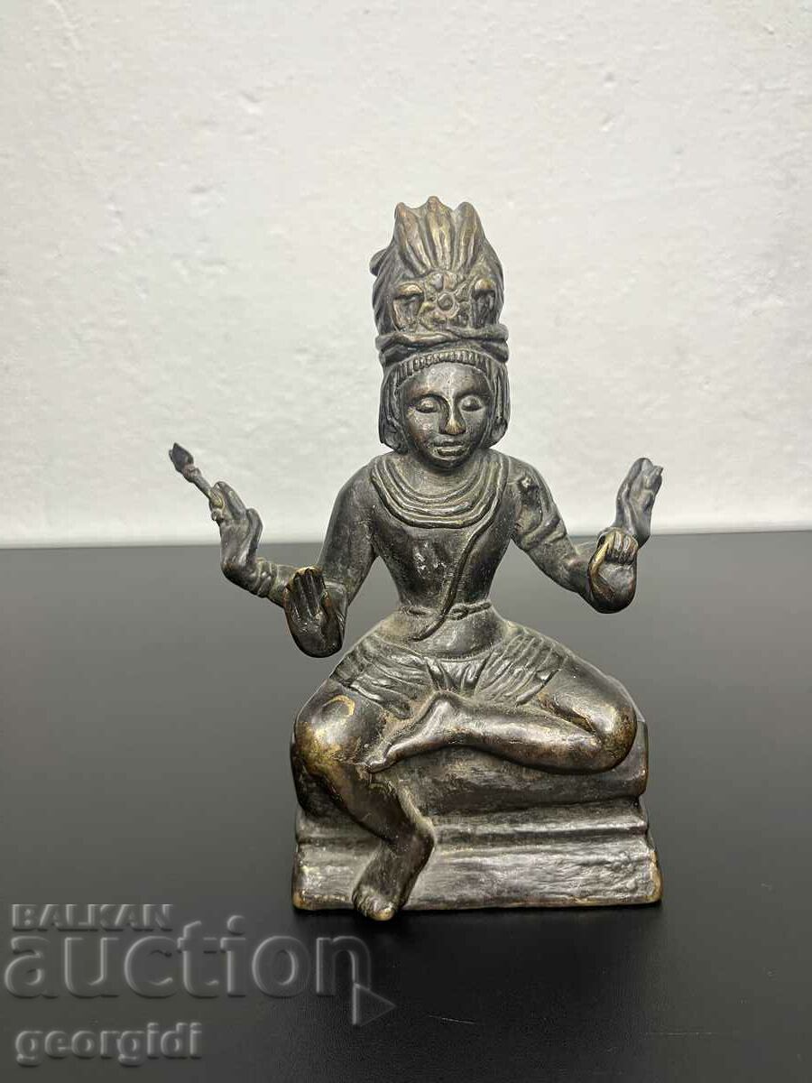 Old bronze figure of Kali / Buddha. #5094