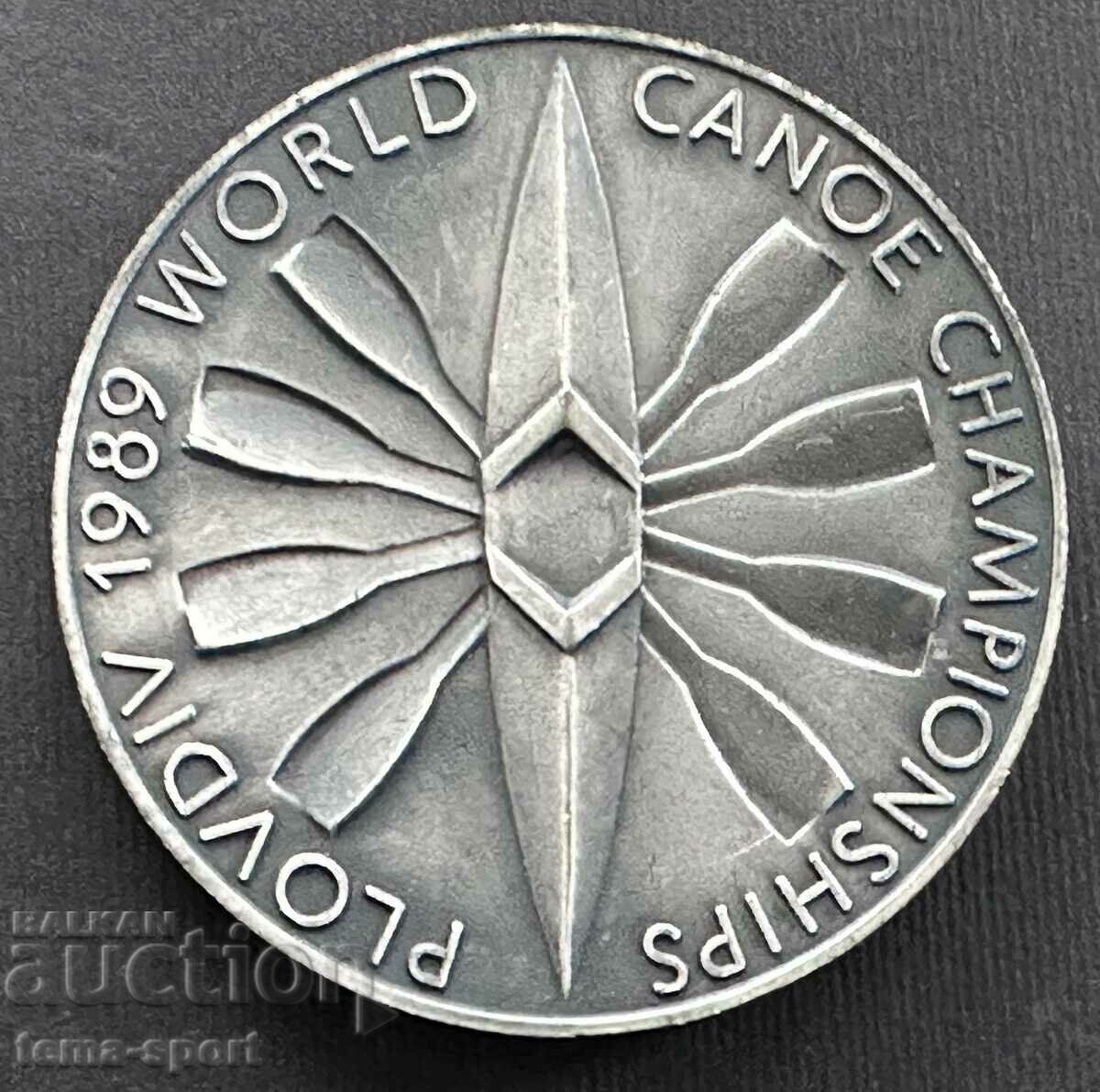 Auction 65 Bulgaria plaque World Championship Canoe Kayak Plovdiv 198 Auction 65 Bulgaria plaque World Championship Canoe Kayak Plovdiv 198