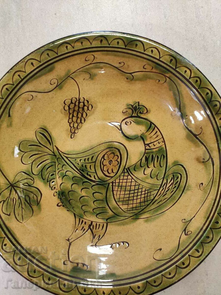 Ceramic plate Bulgarian hand painted with price 49.00 BGN | € 25.05 Ceramic plate Bulgarian hand painted with price 49.00 BGN | € 25.05