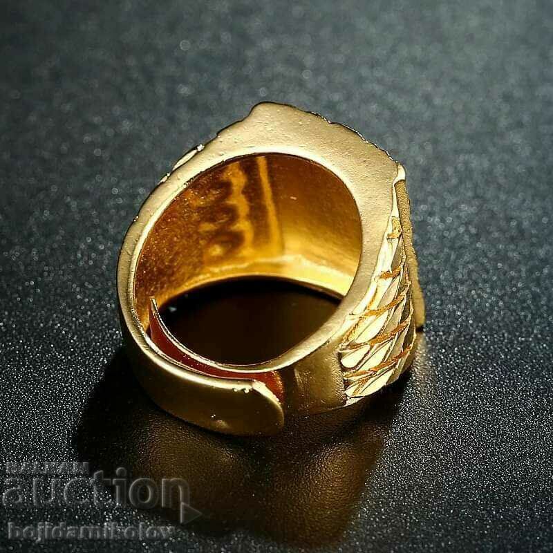 Auction  New, massive men's ring Flying Eagle