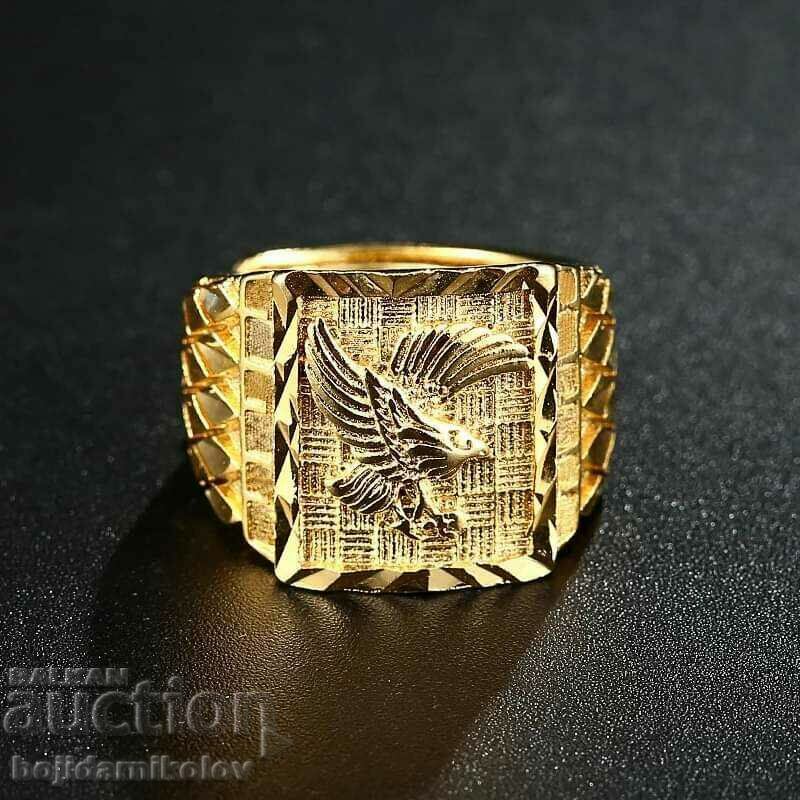 Delivery of New, massive men's ring Flying Eagle