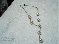 old necklace of natural pearls 10 mm