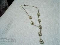 old necklace of natural pearls 10 mm