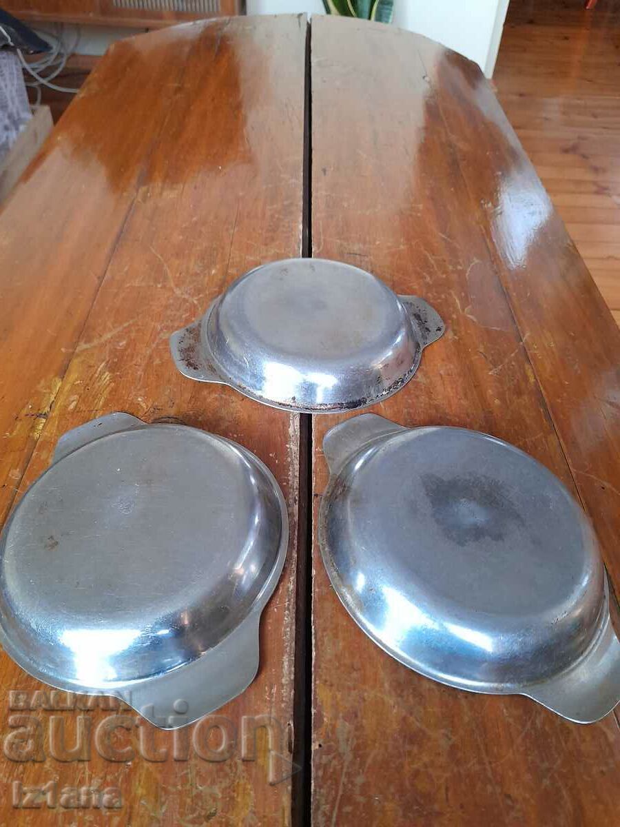 Old stainless pan, pans, stainless steel - 5 Old stainless pan, pans, stainless steel - 5