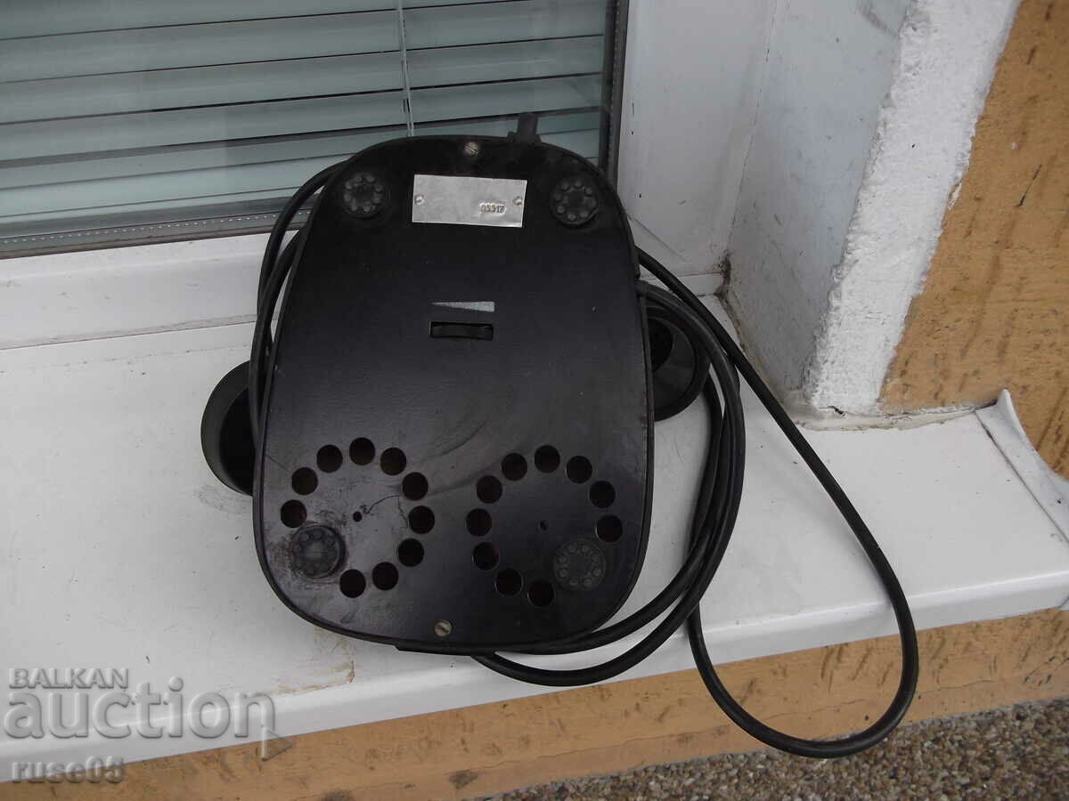 Telephone puck black bakelite old from early social - 5