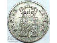 1 Kreuzer 1852 Bavaria Germany silver - quite rare