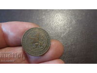 1905 год 1 цент  Холандия -