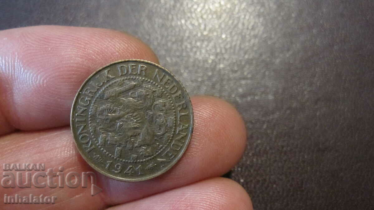 1941 год 1 цент  Холандия -