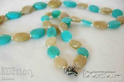 Agate imitation necklace - 5