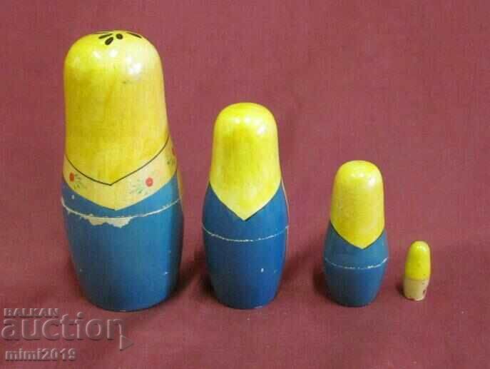 Delivery of 60's Wooden Matryoshka Russia