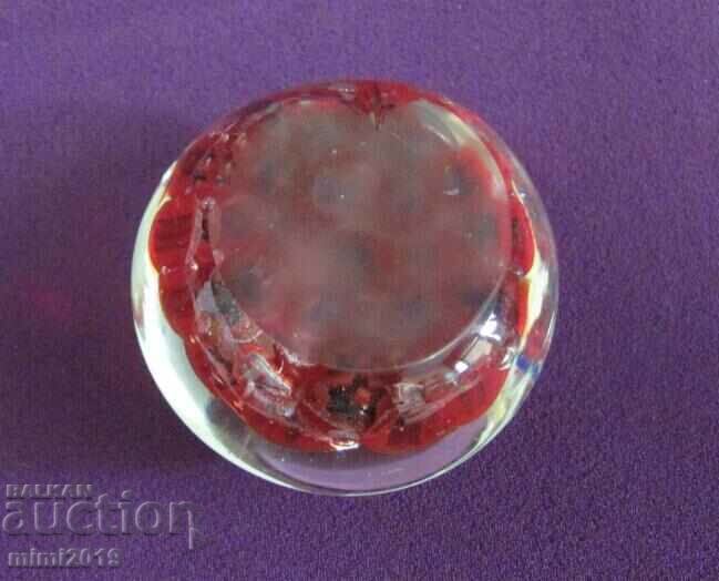 Delivery of 30's Art Deco Crystal Paperweight