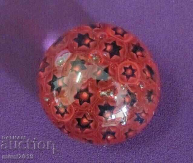 30's Art Deco Crystal Paperweight - 5