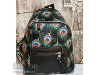 Super trendy women's backpack with floral accents