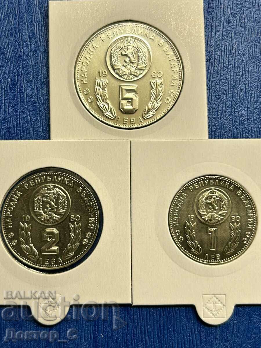 Set 1, 2 and 5 BGN 1980 SPF SPAIN 1982 glossy