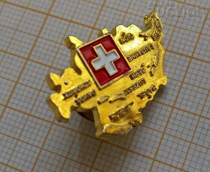 Switzerland map badge