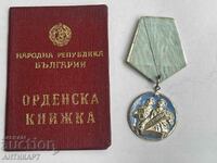 order of Cyril and Methodius II century with order booklet document 1967