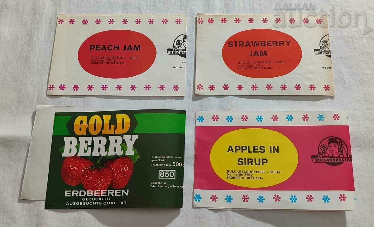 Auction  "BULGARPLODEXPORT" LABELS LOT 4 PCS