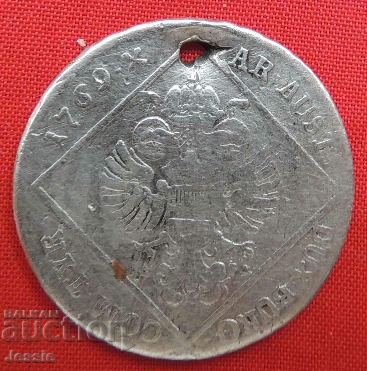 30 Kreuzer 1769 IC - SK Austria-Hungary Silver Maria Theresa with price 23.41 BGN | € 11.97