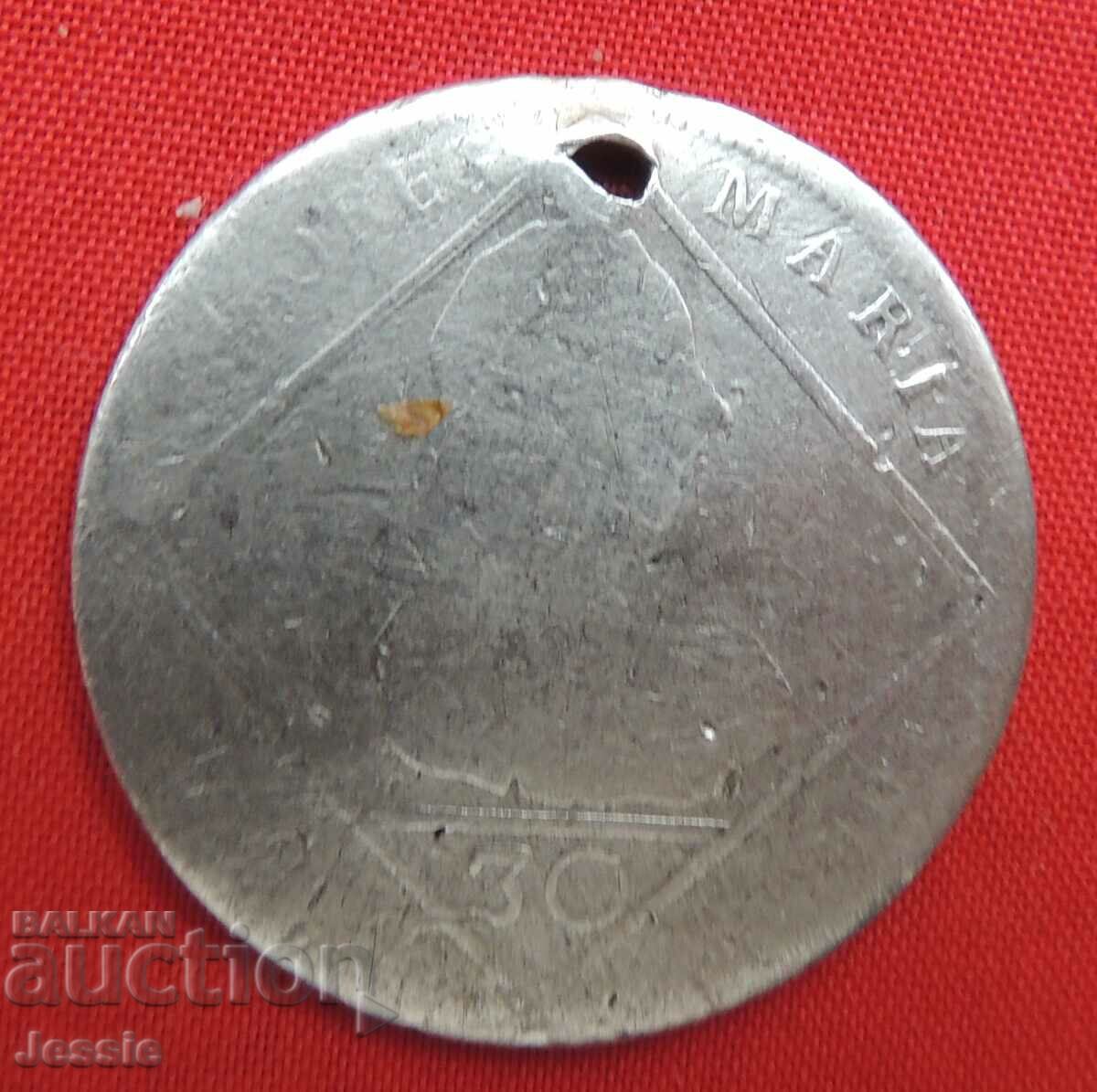 30 кройцера 1769 IC - SK Австроунгария сребро Мария Терезия