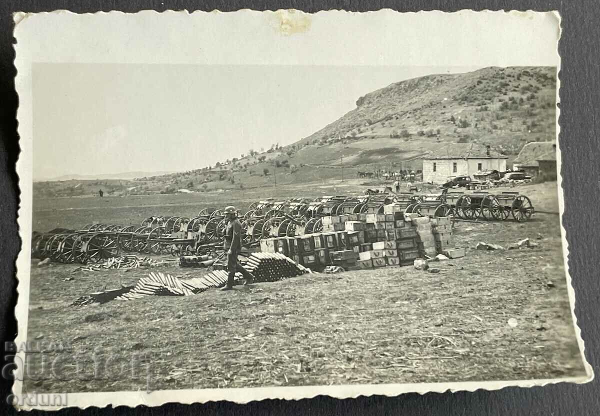 4175 Царство България германски войник пленени оръдия ВСВ
