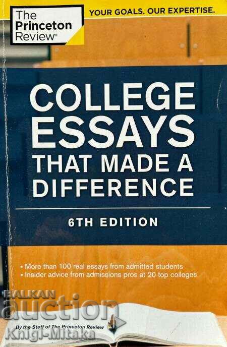 College essays that made a difference