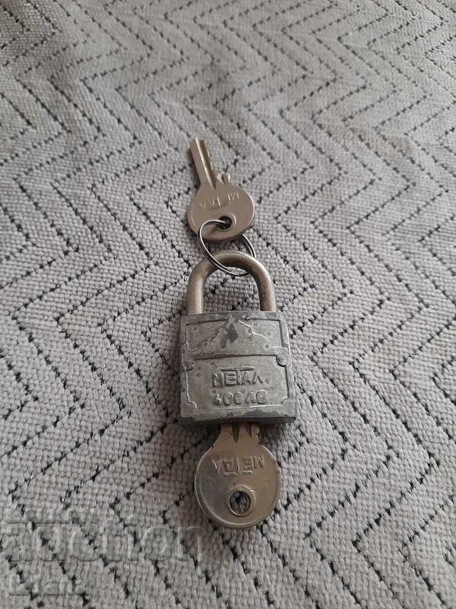 Old padlock Metal