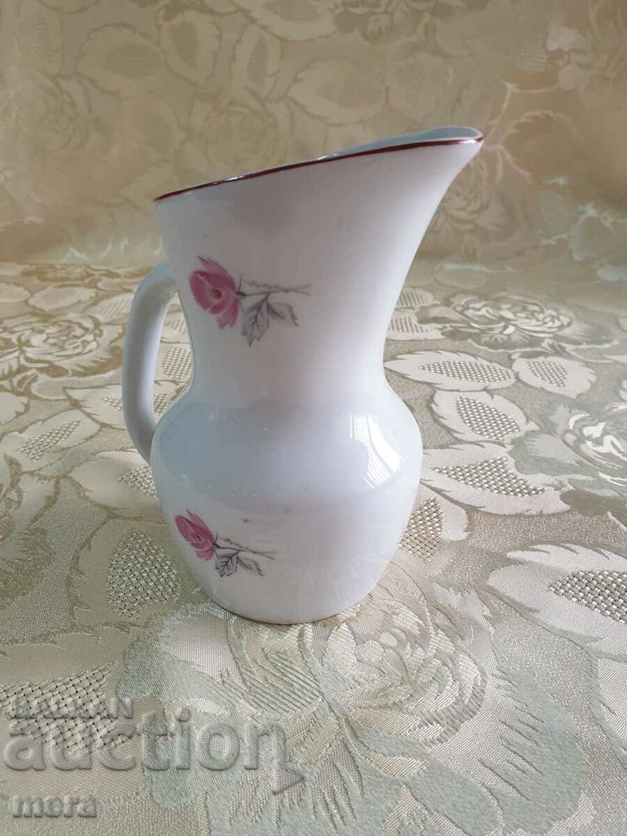 A small porcelain jug of a Bulgarian manufacturer with price 16.00 BGN | € 8.18 A small porcelain jug of a Bulgarian manufacturer with price 16.00 BGN | € 8.18