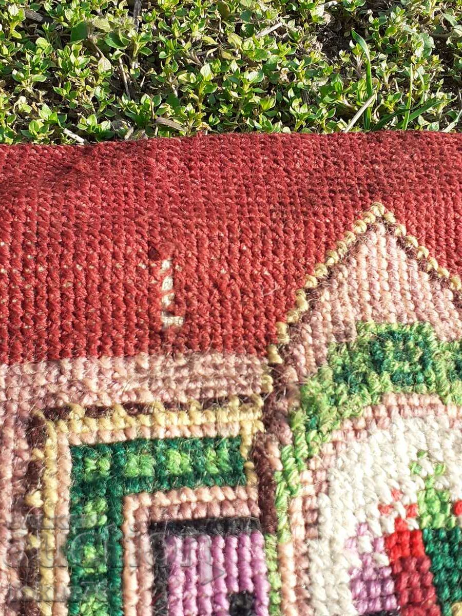 Old hand woven rug rug mat carpet path - 7 Old hand woven rug rug mat carpet path - 7