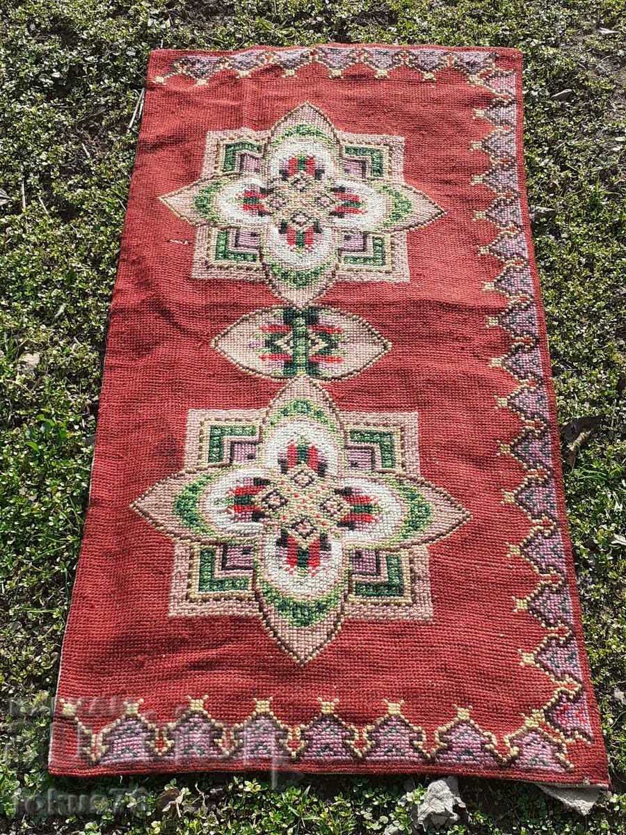 Old hand woven rug rug mat carpet path