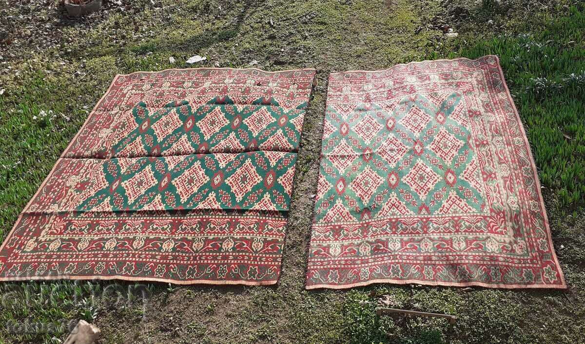 Huge old wool rug in two pieces very beautiful with price 290.00 BGN | € 148.27 Huge old wool rug in two pieces very beautiful with price 290.00 BGN | € 148.27