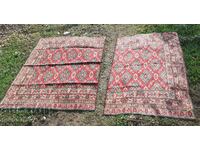 Huge old wool rug in two pieces very beautiful