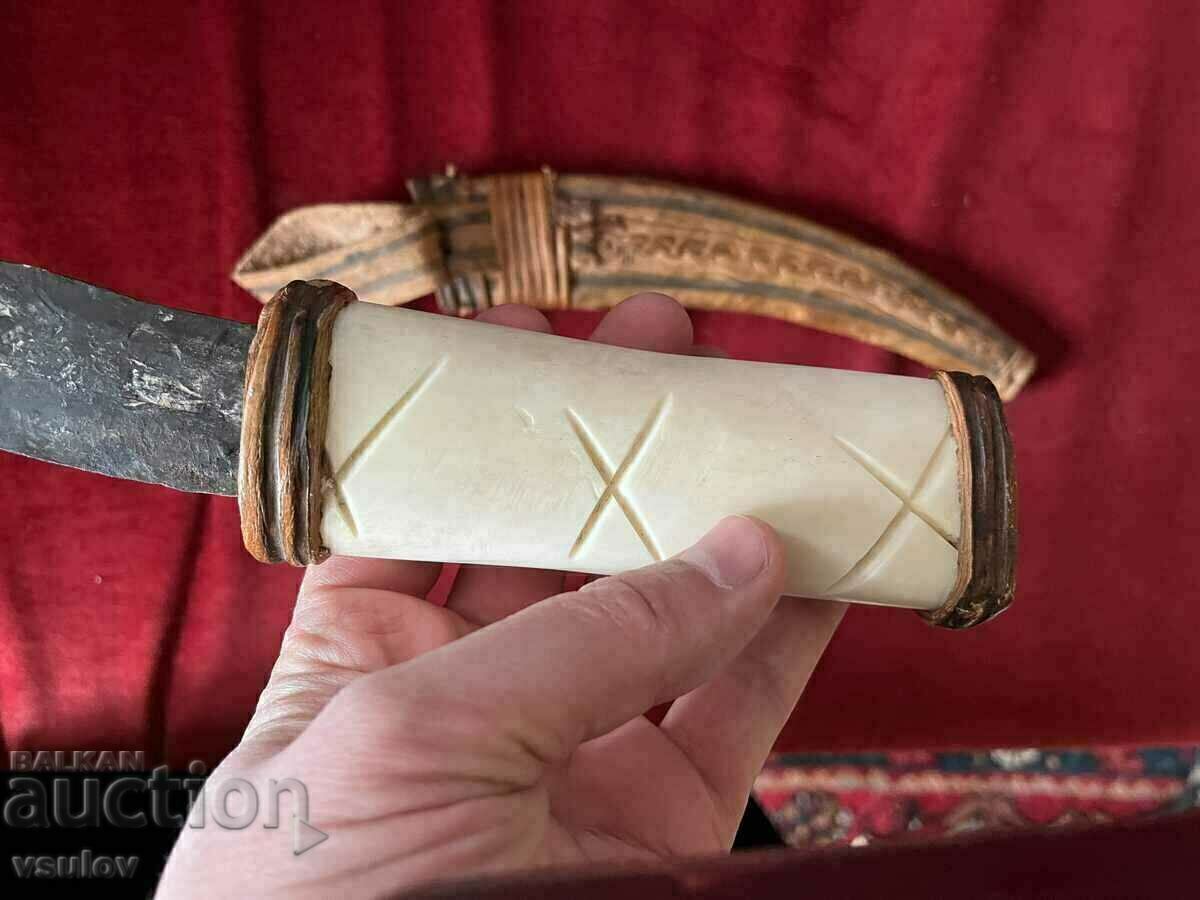Παράδοση Μαχαίρι Egypt Nubia αυθεντικό χειροποίητο κόκκαλο καμήλας