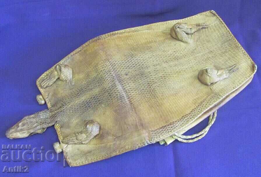 20's Genuine Lizard Leather Lady's Bag Rare - 7 20's Genuine Lizard Leather Lady's Bag Rare - 7