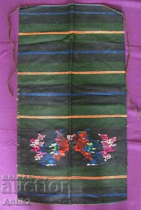 Delivery of 19th Century Folk Art Woolen Costume Apron Delivery of 19th Century Folk Art Woolen Costume Apron