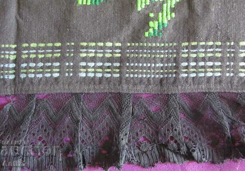 Delivery of 19th Century Folk Art Hand Embroidered Costume Apron Delivery of 19th Century Folk Art Hand Embroidered Costume Apron