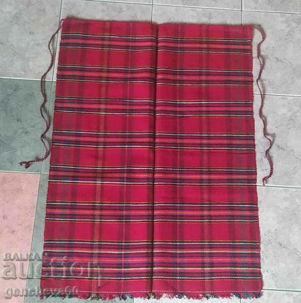 Authentic Rhodope Apron, Red Plaid - 7 Authentic Rhodope Apron, Red Plaid - 7