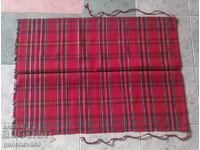 Authentic wool apron, red check