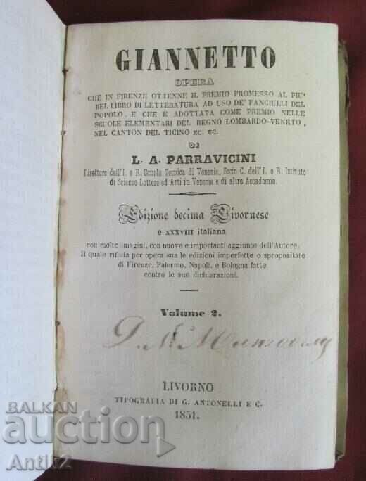 Delivery of 1851 Book - Opera Giannetto Delivery of 1851 Book - Opera Giannetto
